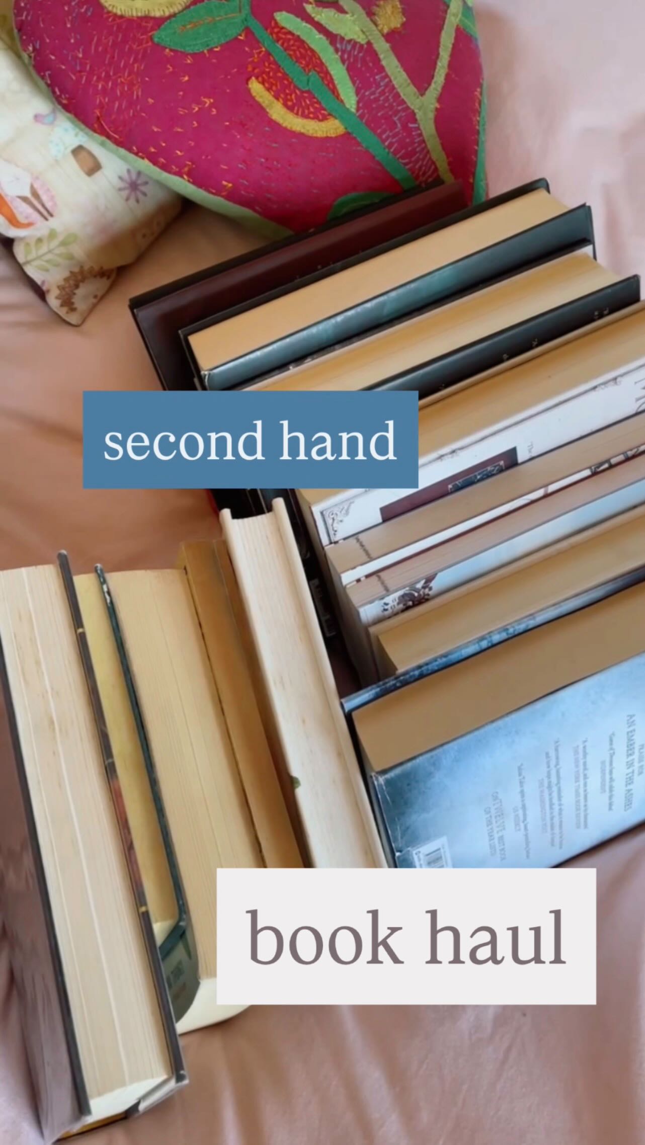 an old book house tour if you will 🏠

✨ hi hello friends! Have you been second hand book shopping lately?

I’m at the point where if I stop then I’ll lose motivation so hope you’re all fine dealing with the haul spam lmfao 🙊

Without further ado, here are some used book(ish) gems I’ve found lately:
🤩Blake by Peter Ackroyd
🤩Collected Poems of Emily Dickinson
🤩The Importance of Being Earnest by Oscar Wilde
🤩The Life & Times of Michael K by JM Coetzee
🤩Wizard of the Crow by Ngũgĩ wa Thiong’o
🤩Peter Pan by JM Barrie ~ Puffin classics
🤩Arcturus Timeless Children’s Classics Boxset
🤩Check Please Volume 1 & 2 by Ngozi Ukazu
🤩Rule of Wolves by Leigh Bardugo ~ UK hardcover
🤩Babel by RF Kuang ~ UK hardcover
🤩A Reaper At The Gates by Sabaa Tahir ~ UK hardcover
🤩Sinner by Maggie Stiefvater ~ UK hardcover
🤩The Raven Boys by Maggie Stiefvater ~ UK hardcover
🤩A Torch Against The Night by Sabaa Tahir ~ US hardcover

And for the book adjacent items designed:
🤩Divine Rivals Fairyloot booksleeve
🤩The Raven Cycle Fairyloot plate
🤩Addie LaRue Fairyloot constellation necklace
🤩Tote bag

Ofc I have more so see you soon I guess✌🏻

Happy reading 📖
xo
Ruby

- - - -
#secondhandbooks #usedbooks #thrifted #thriftedbooks #emilydickinson #oscarwilde #peterpan #childrensliterature #childrensclassics #leighbardugo #checkplease #rfkuang #ruleofwolves #sabaatahir #areaperatthegates #atorchagainstthenight #theravenboys #maggiestefvater #sinner #theravencycle #divinerivals #addielarue #firstedition #bookhaul #bookishreels #igreels #fyp #booktok #sabrinacarpenter