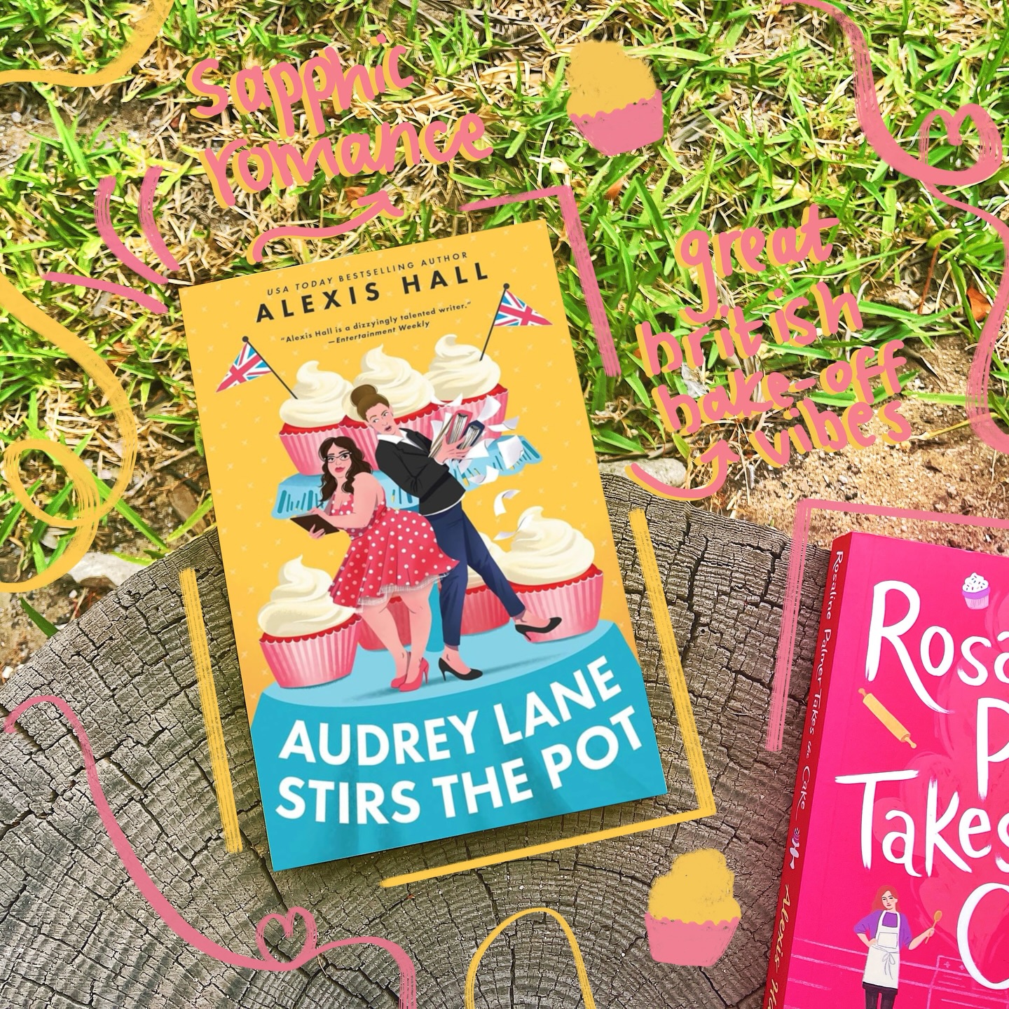 🧁 hi hello friends! Who are some authors you love that you’re a bit behind on?

Taps mic,,, is anybody at home? Long time no see. Again. It needs to stop and there is an explanation, I’m just not here to give it in the first week of December lmfao. Instead I wish to screech about this book that I’m still pinching myself for being on the blog tour for (!!!) and get my ear chewed on for not having read it yet ⏲️

‘AUDREY LANE STIRS THE POT’ by quicunquevult is the third book in an interconnected standalone romance x baking competition book series. Yes you read that right. Inject into your veins? Can do, jump in the queue 🌈

In this book, we follow Audrey, who’s life is in slight shambles and she perhaps signs up for the UK’s largest baking show one drunken night. Oops. Can you also guess that the producer is very grumpy? Because she is. You can reach a much better synopsis and SWIPE left👩🏻‍🍳

The biggest thank you to @coloredpagesbt for having me on the tour and to @sourcebookscasa for the eARC via Netgalley. You can read a tad more ON THE BLOG in my book feature ~ link in bio 🇬🇧

All the love and happy reading 📖
xo
Ruby

——
#audreylanestirsthepot #alexishall #AudreyLaneStirsThePottour #coloredpagesbooktours #romancebookrecs