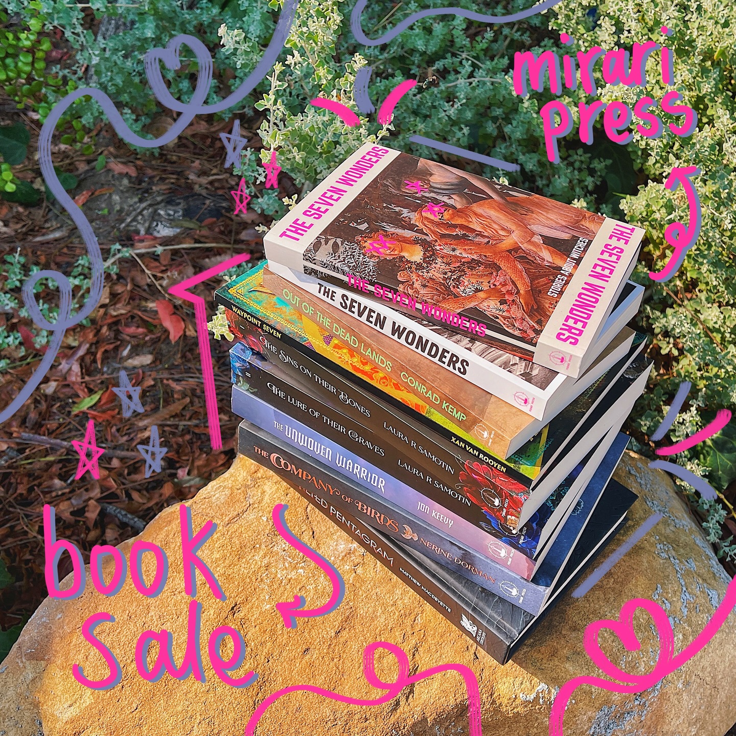 🤑 hi hello friends! What’s your best book sale find?

No better time to resurrect this account by talking about a book sale am i right? And @miraripress is not only my favourite ever but also these deals? Go pinch yourselves because every book in this stack, as well as like 2 others that I don’t own, are all R125 until the end of tomorrow 🤤

Featured:
🔥The Seven Wonders ~ both editions
🔥 Out of The Dead Lands by Conrad Kemp
🔥 Waypoint Seven by Xan van Rooyen
🔥 The Cursed Crown duology by Laura R Samotin
🔥 The Unwoven Warrior by Jon Keevy
🔥 The Company of Birds by Nerine Dorman
🔥 The Tilted Pentagram by Matthew MacDevette ~ hardback exclusive edition

Sprint to miraripress.com and as is my mottoo, go treat yourself. And then after that we can read them all together because I’m abysmally behind and losing street cred over here 🙊

All the love and happy reading 📖
xo
Ruby

——
#booksale #fantasybook #miraripress #bookstacks #fantasybookstagram