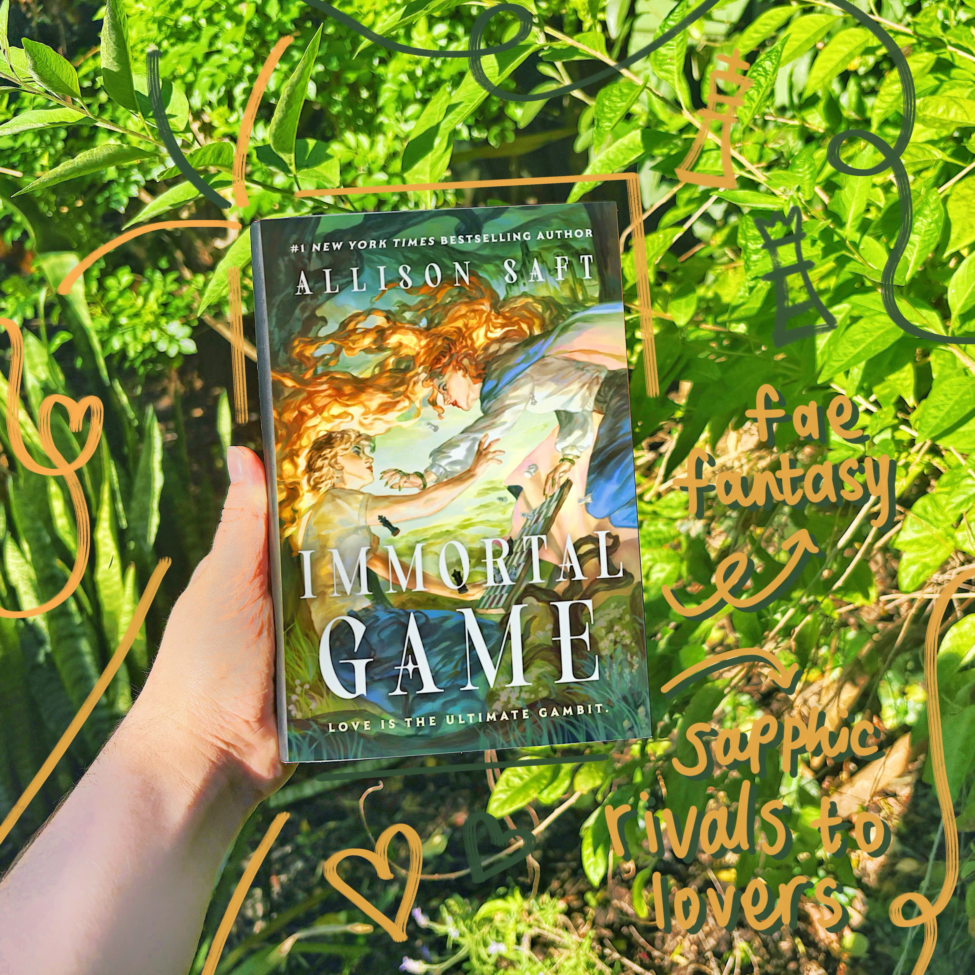 🌿 hi hello friends! If you belonged to a fae court, which would it be?

Weird to see me so soon again but there are too many good books and absolutely no time to read them. Actually that’s not true but life has been busy lately and hopefully we can get into a better rhythm soon 😅

Ummmm please lets have a moment of silence for this INSANE cover because are you kidding me?!?! We’re not ready for ‘IMMORTAL GAME’ by Allison Saft which is a YA fantasy book about fae chess masters AND its sapphic. Brb I put my hand to my forehead and fainted 🙂‍↔️

Thank you to @coloredpagesbt for having me on the tour and to @wednesdaybooks for the eARC via Netgalley! As always, more info is up ON THE BLOG ~ link in bio ✨

All the love and happy reading 📖
xo
Ruby

- - - -
#immortalgame #allisonsaft #yafantasybooks #rivalstolovers #faefantasy